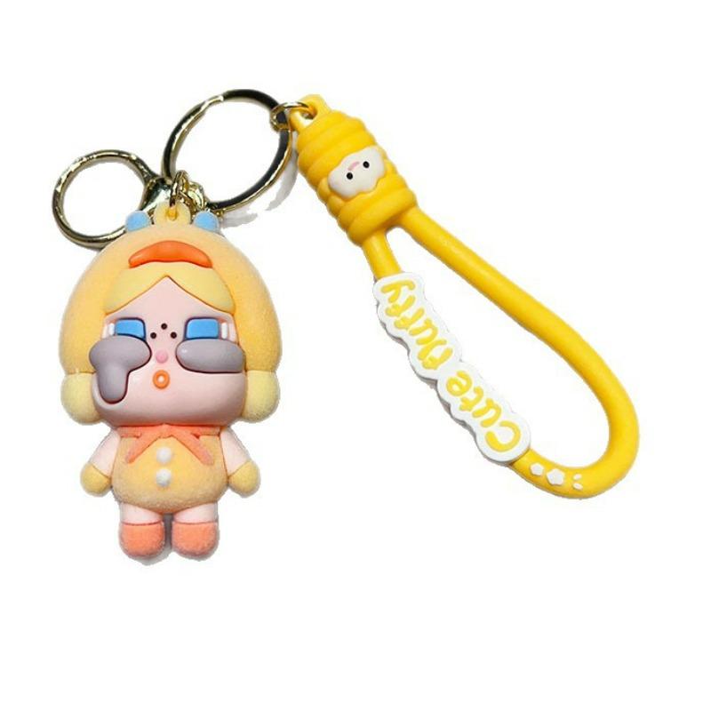 Crying Baby Keychain Flocked Girls Bag Pendant Blind Box Gift Car Key Chain Small Gift