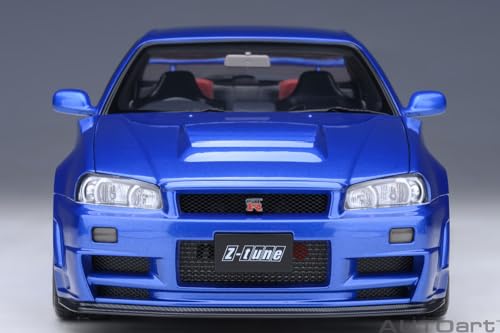 AUTOart 1/18 Scale Nismo R34 GT-R Z-tune Bayside Blue Finished Product