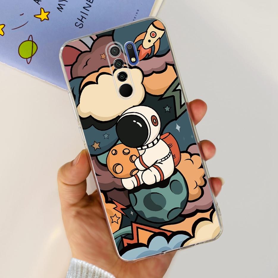 For Xiaomi Redmi 9 Case Stylish Painted Fundas 6.53'' Soft Silicone Phone Case For Xiaomi Redmi 9 Prime Redmi9 Back Cover Bumper
