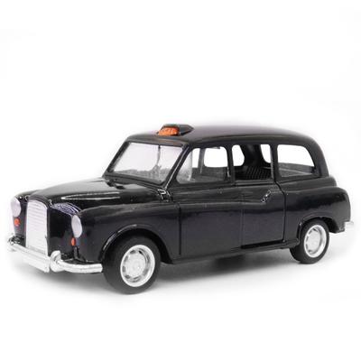 1/32 slitina Diecast Vintage London-Taxi model auta dveře otevřené Classic Pull Back Miniaturní replika vozidla Do sbírky Dárek