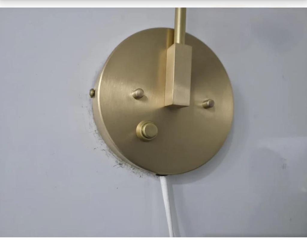 Plug In Lamps Modern Wall Sconces with Switch Bedside Reading Adjustable Wall Lights