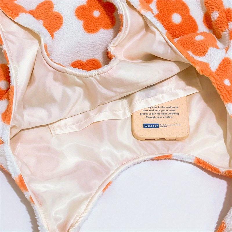 Large Capacity Fluffy Tote Bag - Soft, Stylish, and Spacious Shoulder Bag for Women - Fashi Flower Pattern,