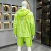 Men's Plus Size Summer Sports Sun Protection Set: Quick-Dry Breathable Loose Shorts & Jacket