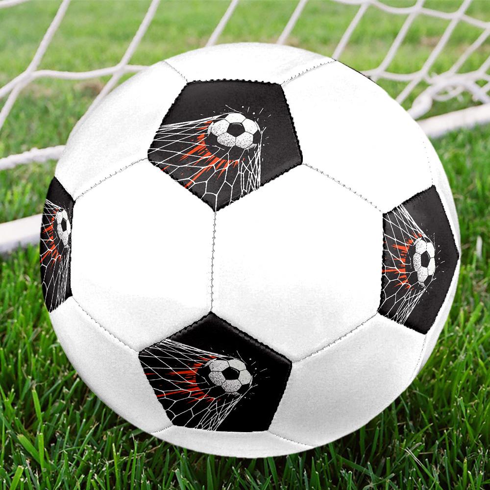 1pc Soccer Ball Net Soccer Ball Size 5 Football Machine Sewn Indoor/Outdoor Universal Football Q52 Size 5