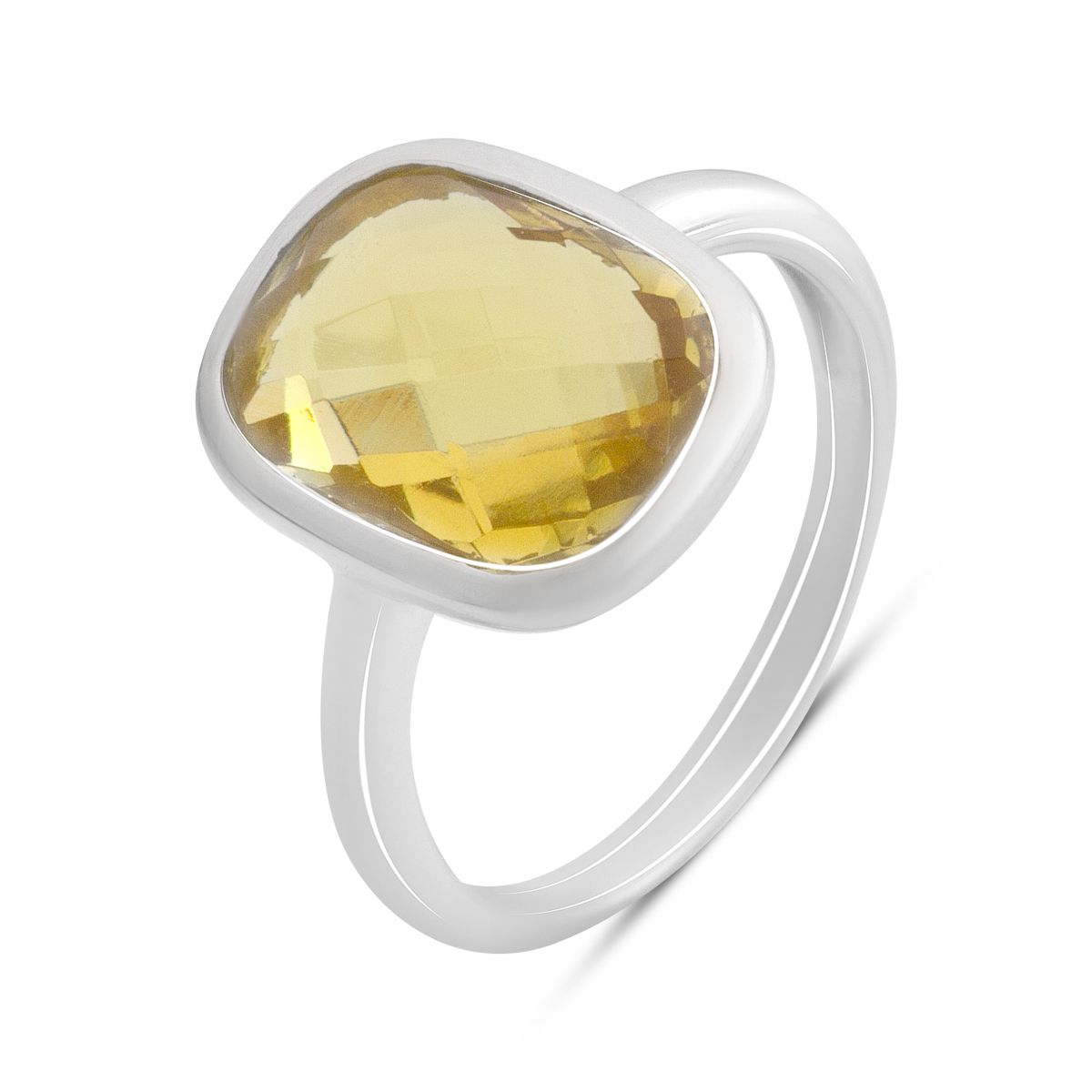 

Серебряное кольцо с цитрином nano, вес изделия 3,86 гр (2189886) 17.5 бурштин
