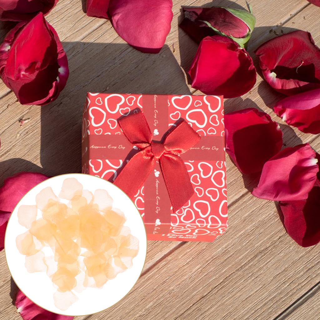 2200 Pcs Wedding Petals Flower Girl Silk Rose Party Favors Table Decorations Decorative Artificial Romantic