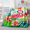 Flamingo In Tropical Paradise Blanket Flannel Blanket Throw Blanket Sofa Cover Blanket Soft Premium Blanket Picnic Blanket Tv Blanket Gifts