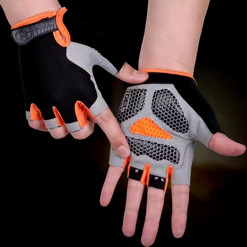 Anti-Slip Anti-Sweat Shockproof Cycling for Sports Gants De Fitness Demi-doigt Pour Hommes Et Femmes and Cycling Gloves