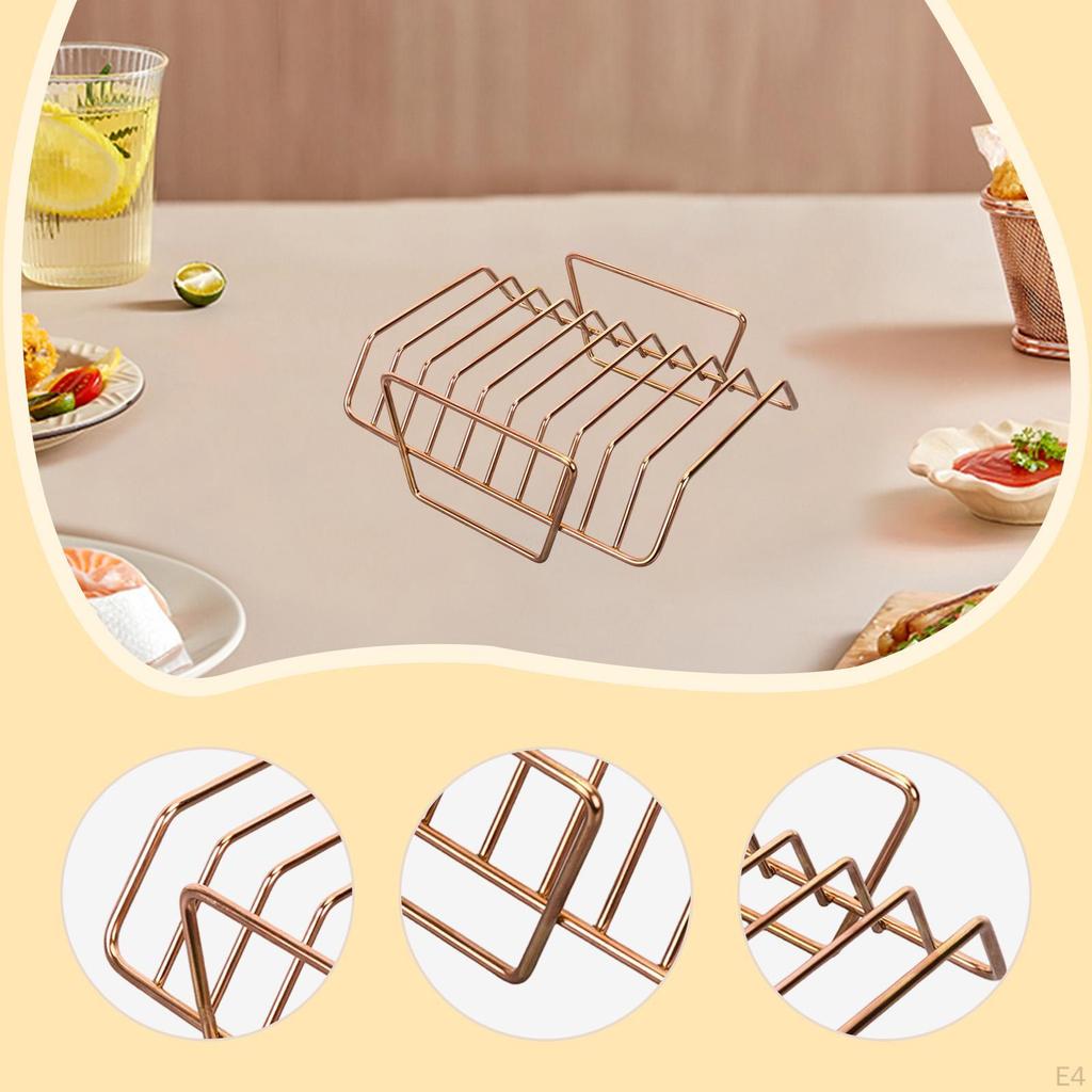 For Grilling 304 Stainless Steel Premium BBQ Accessory Rib Holder Grill Meat Roast Rack