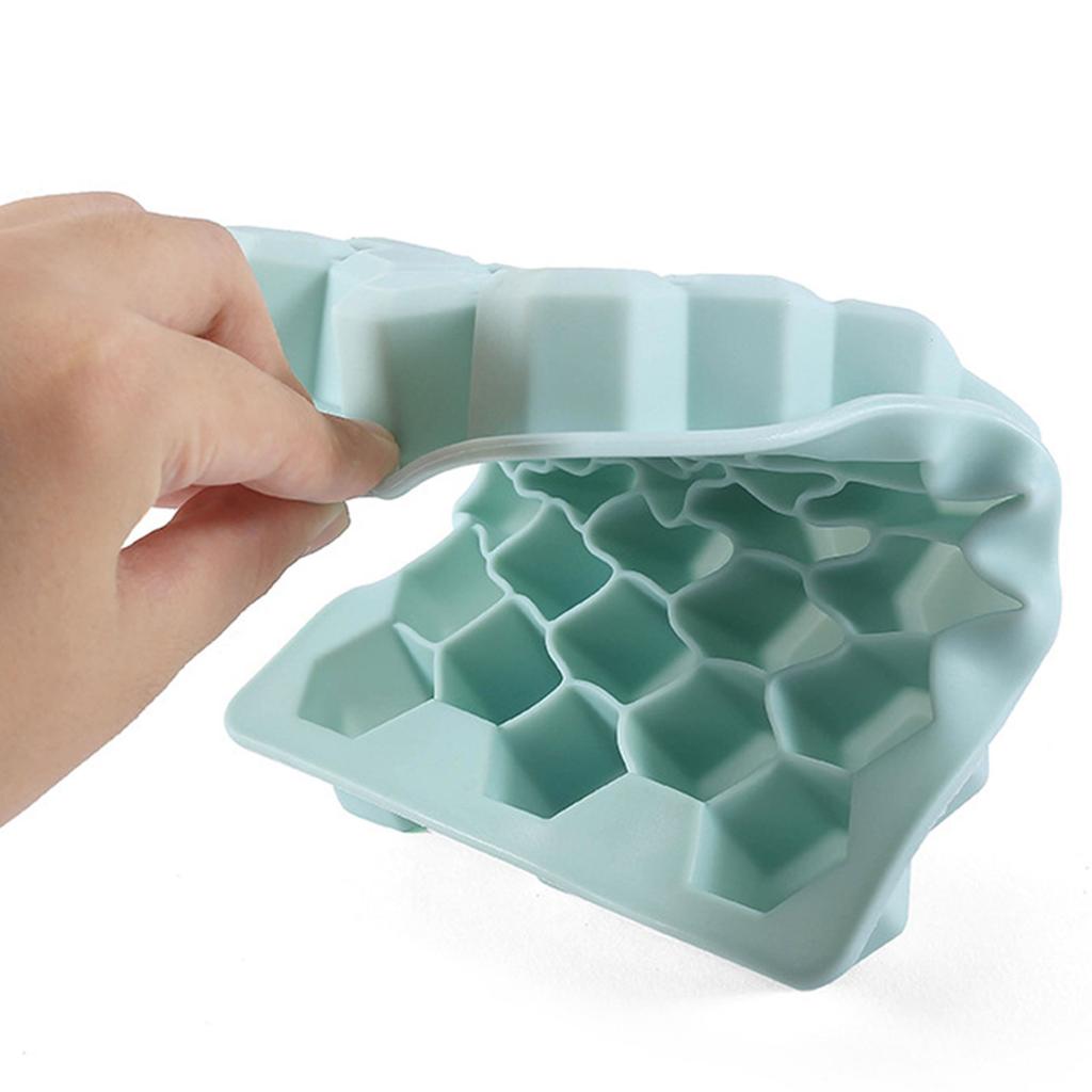 Ices Cube Trays 33 Grid Ices Maker Ices Cube Silicone Mold for Cocktails Whiskies Soups and Frozens Treat Nonstick