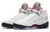 Jordan 5 Rouge Feu Rétro Languette Argentée 2020 GS 440888-102