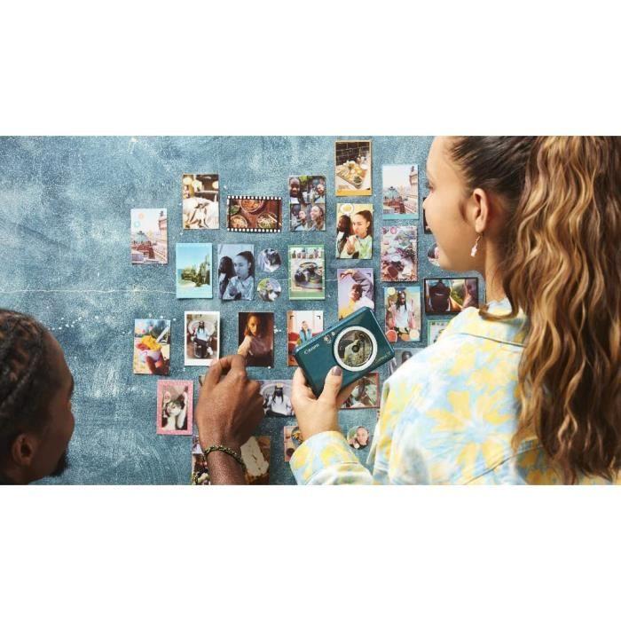 Imprimante instantanée - canon - zoemini s2 - turquoise - 8 mégapixels - bluetooth 5.0