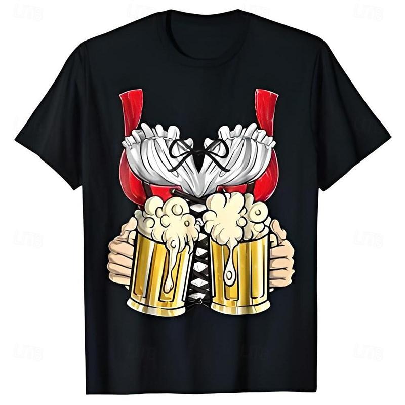 Oktoberfest Beer T-shirt Women 3D Printing Graphic Short Sleeve O-neck T Shirt Party Casual Fashion Funny Tee Top Summer