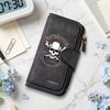 Vintage Skull Men Wallet Portable Multi Card Holder Fashion Trendy Purse