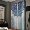 Carved Mandala Flowers Abstract Design Circles High Shading Window Drapes Scenic Blackout Drape ideal for Living Room Ornamental