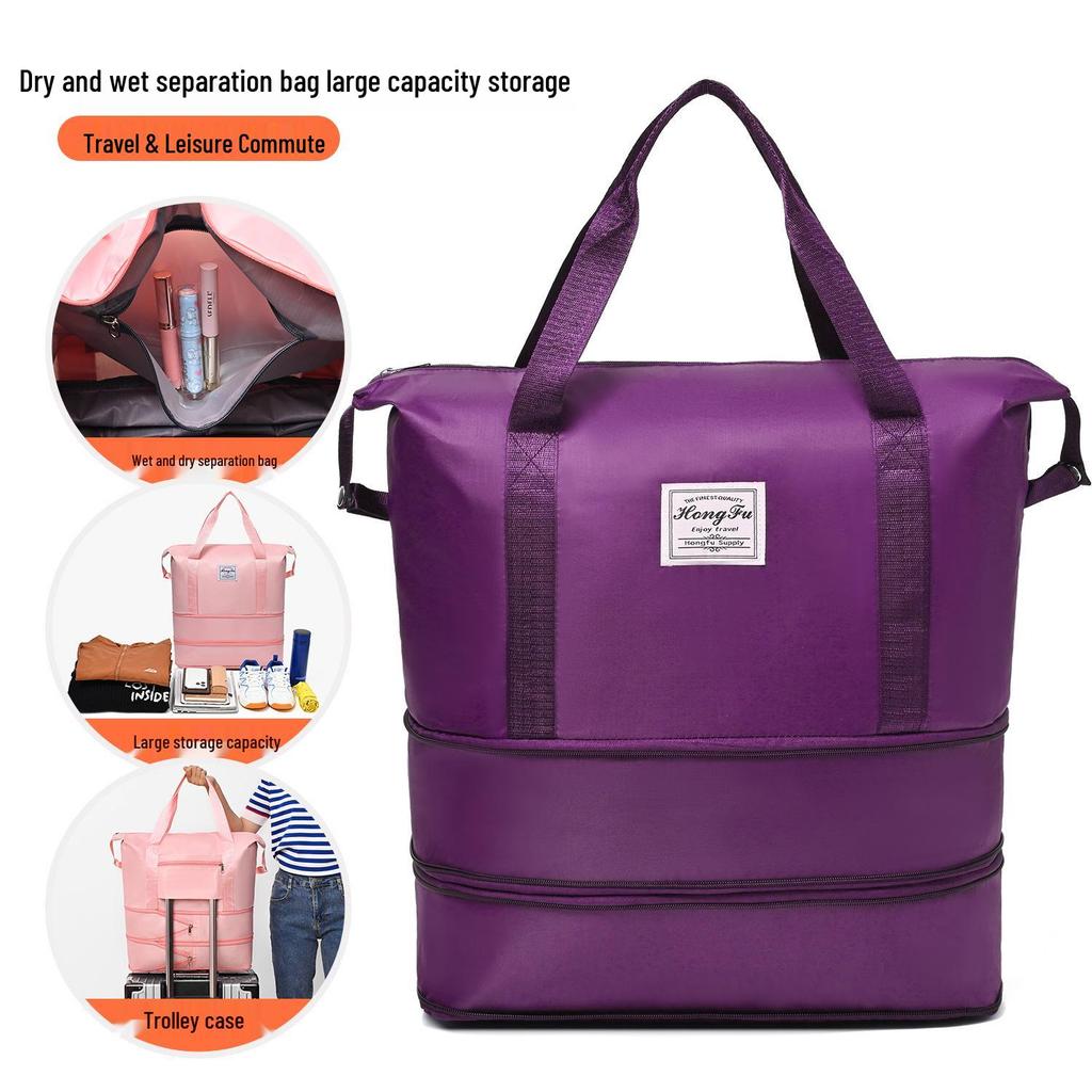 Extra Large Capacity Travel and Fitness Bag - Handheld, Perfect for Short Business Trips or Maternity Needs