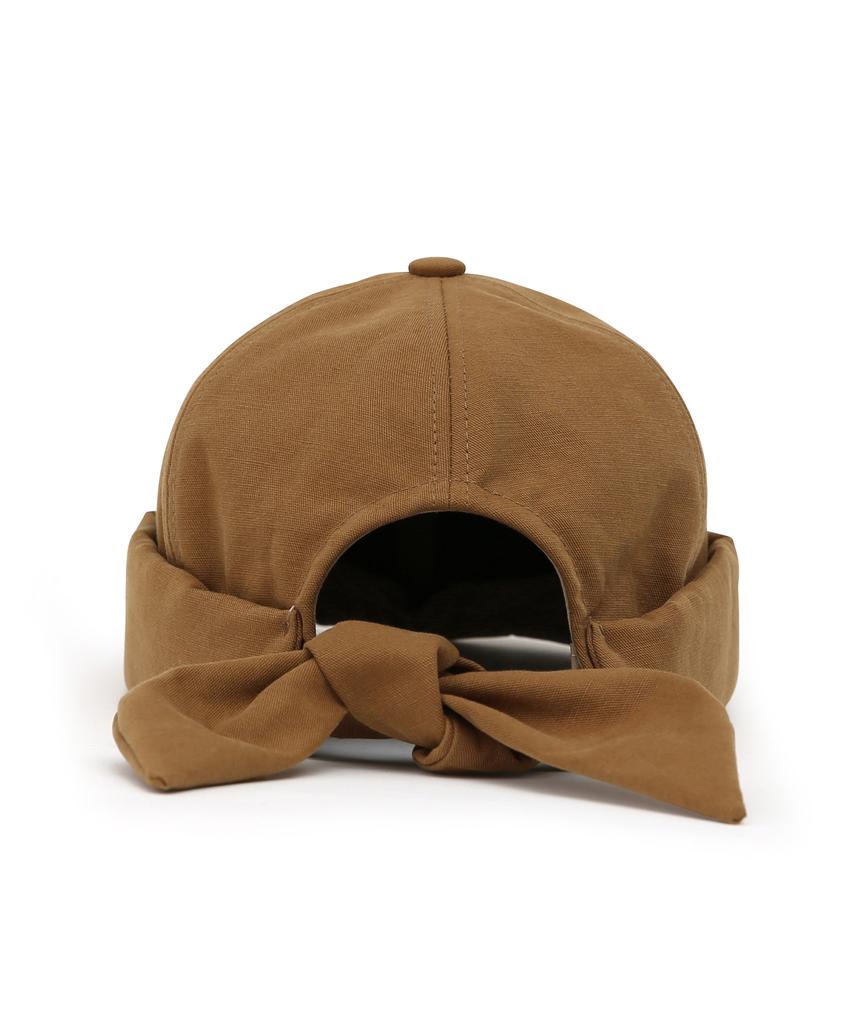 Eondeokeonteulolseutyudio Ribbon Brimless Cap Half Moon / Ribbon / Bio Desert