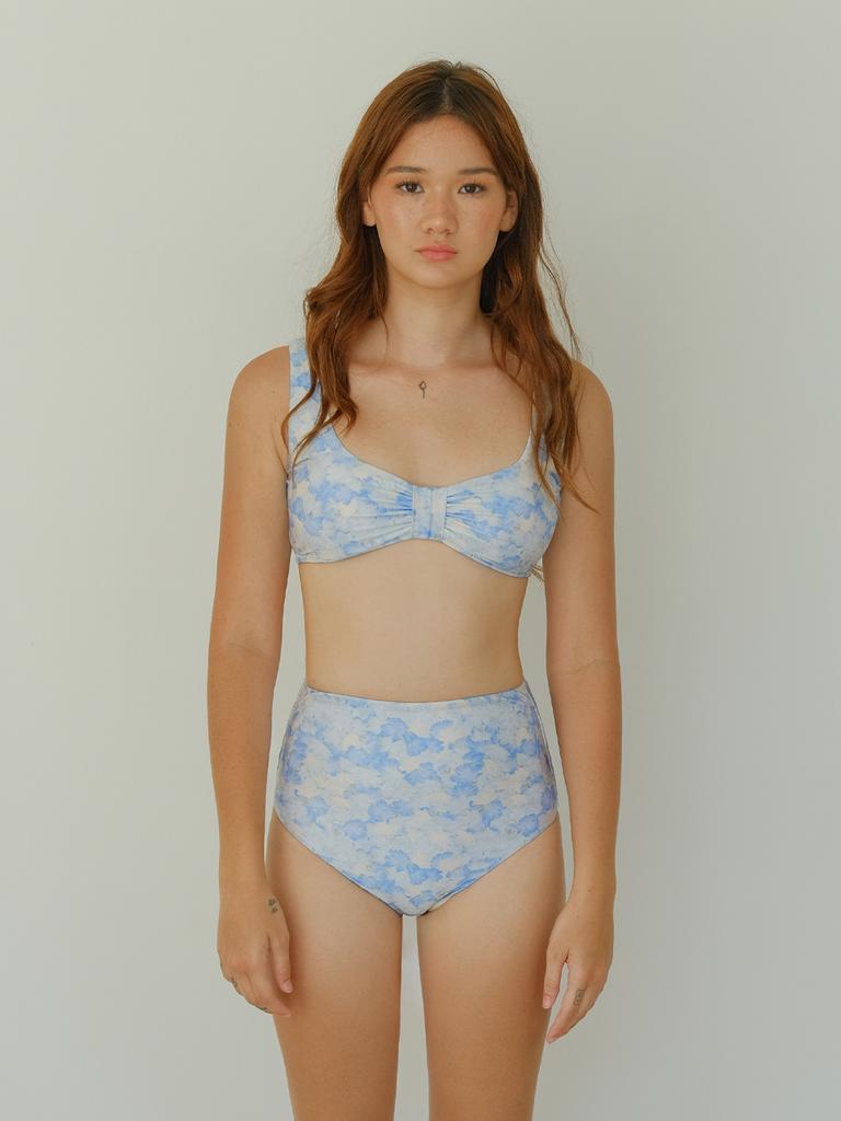 Painbei High-Rise Briefs Aqua Blossom