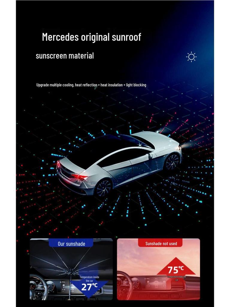 Car Windshield Sunshade UV Protection Heat Insulation Visor