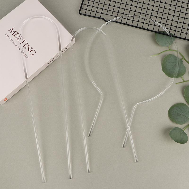 1/2Pcs Transparent U-Shaped Acrylic Vertical Garden Plant Stake Climbing Frame Durable For Indoor Vine And Flower Pot Support