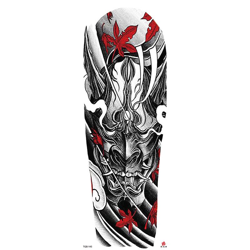 Waterdichte tattoo stickers voor de hele arm: Jezus, Maagd Maria, Kroon, Leeuw-ontwerp