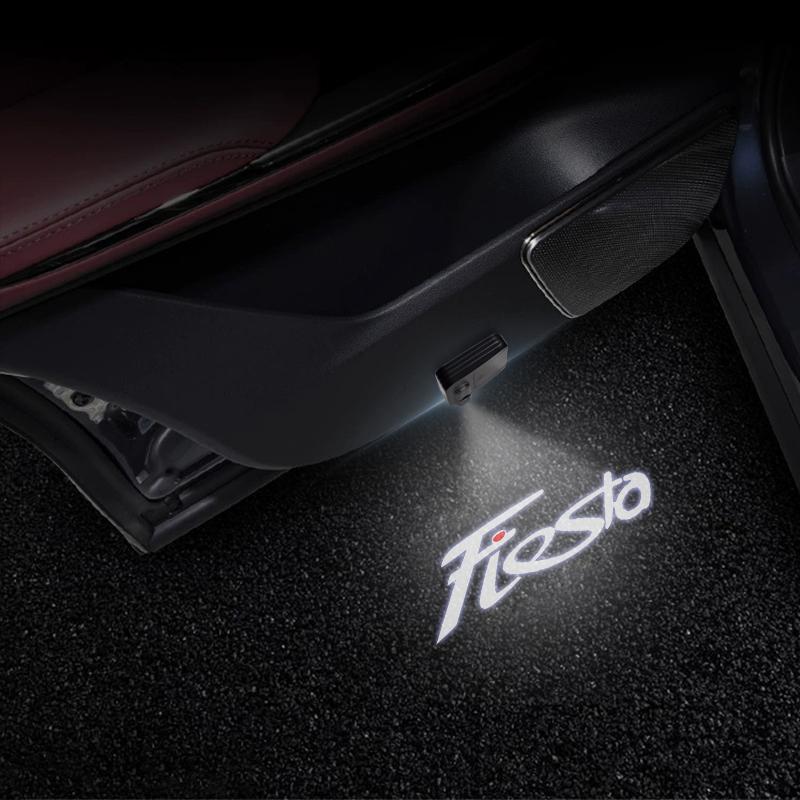 

LED For Ford Fiesta Logo New And Old Styles ST Line MK5 MK6 MK7 MK8 Car Door Courtesy Light Projector Welcome Lamp 2x For 2 Door