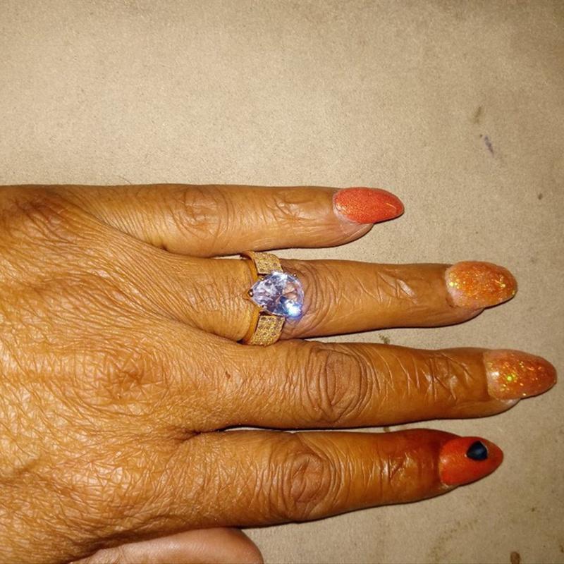 Zamienniki luksusowy pierścionek zaręczynowy inkrustowany kształt łezki kryształ górski zaręczynowy/obrączka dla narzeczonych dekoracje wieczorowe