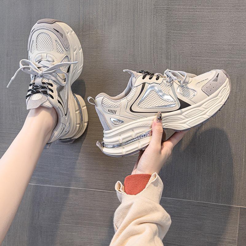 Thick Bottomed White Shoes Pop Shoes Women's Shoes Shoes Leather Shoes