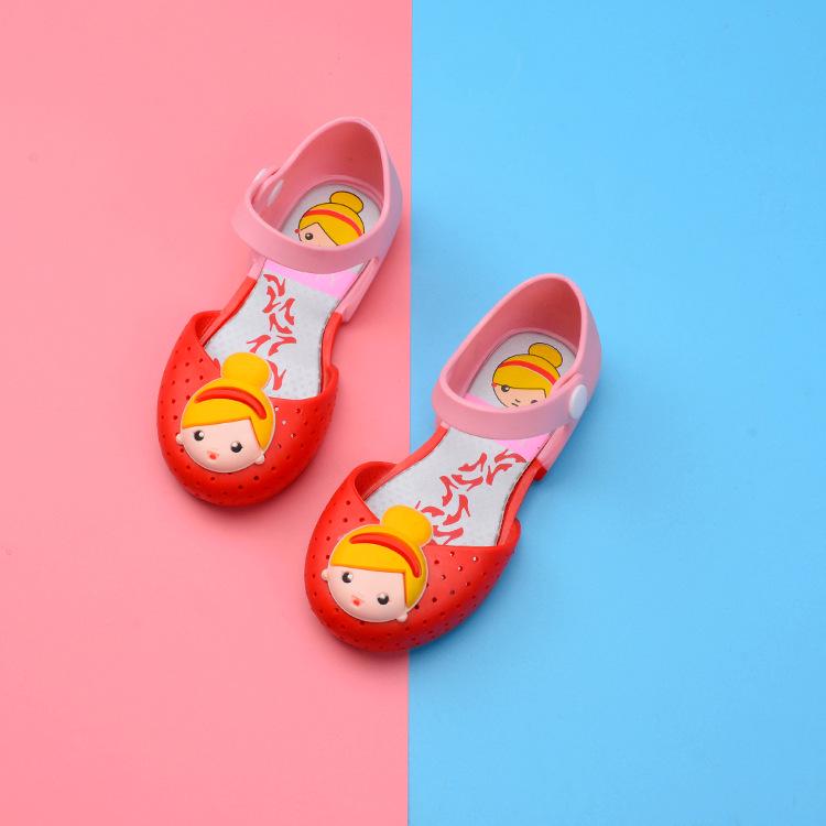 2025 Summer Girls  Cartoon Jelly Princess Sandals 24