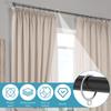 100Pcs Curtain Rings 1.5 Inch/1.8 Inch Metal Drapery Curtain Ring Heavy Duty Drape Ring with Eyelets for Bathroom Shower Curtain