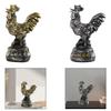 Lucky Rooster Figurine Tabletop Decoration 9.7×5×15cm Wear Resistant for Lucky Blessing Lightweight Versatile Resin