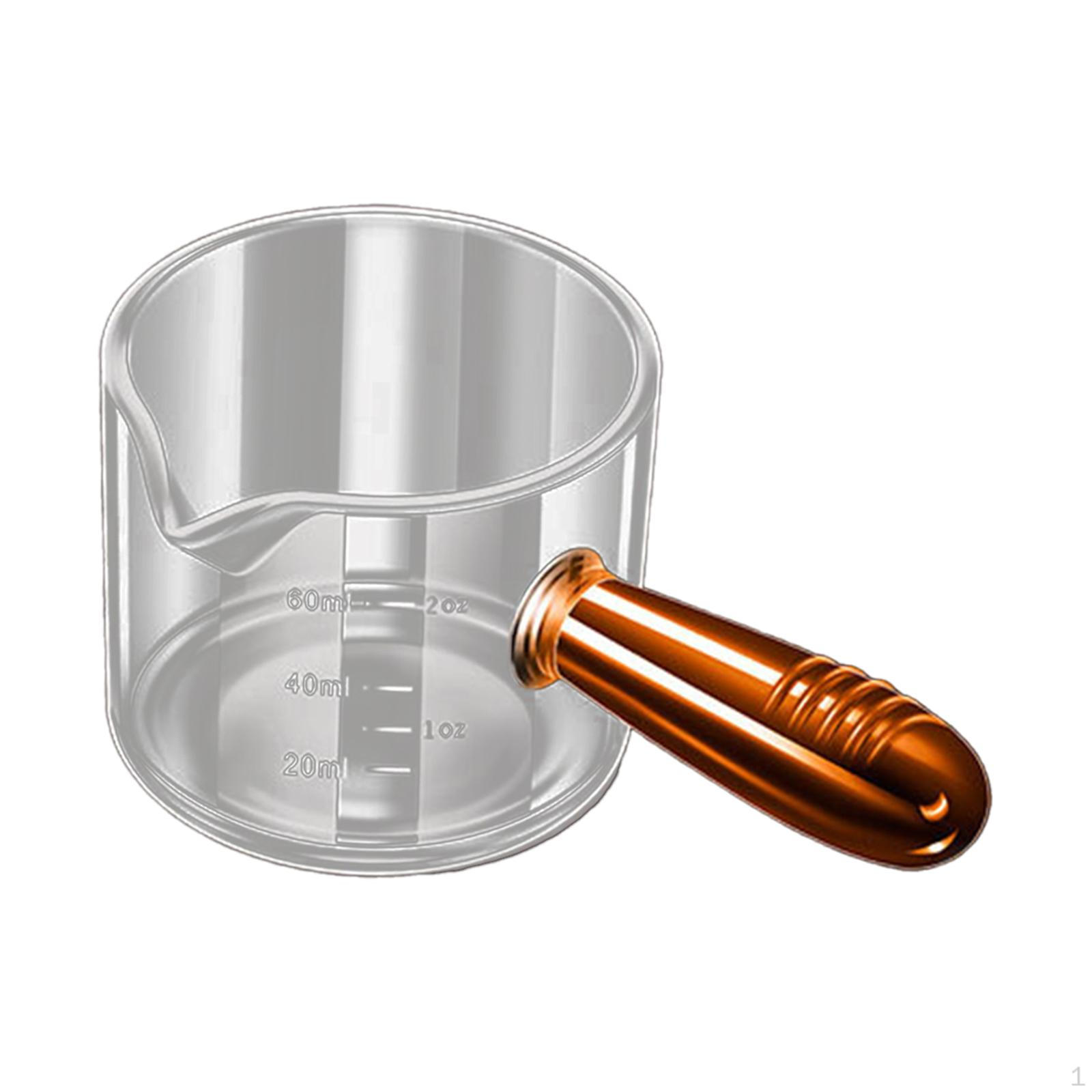 

Мерный стакан для кофе, графин, две единицы измерения, многоцелевой стакан для эспрессо, маленький стакан для молока brown and 60ml