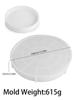 Large Storage Tray Mold DIY Round Garden Planters Candle Vessel Silicone Molds Plaster Concrete Resin Crafts Making Home Decor
