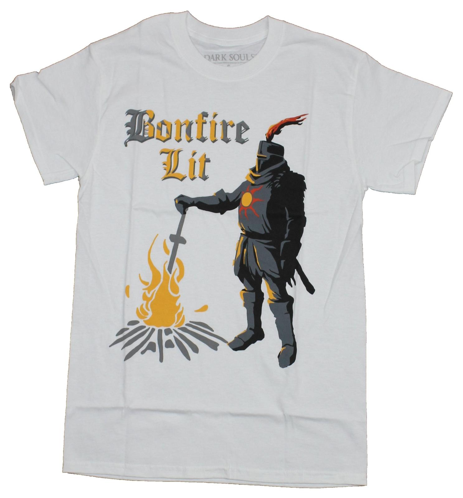 Dark Souls Mens T-Shirt - Bonfire Lit Proud Knight Image S
