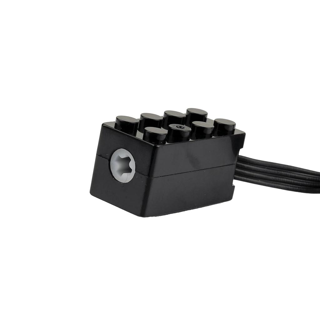 RCmall MOC S-Drive Motor Building Blocks, Low Speed/High Torque Motor with Forward & Reverse Power Functions (2x4 Brick Size), 2 Pieces