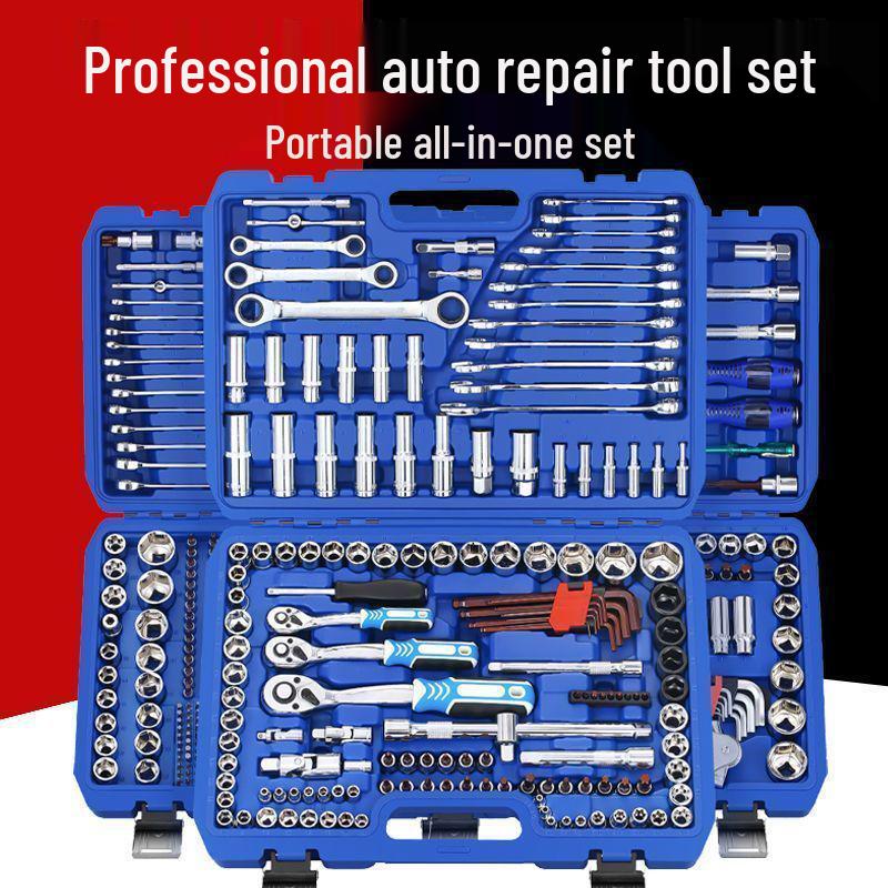 Universal Ratchet Socket Wrench Set: Multifunctional Tool Kit for Car and Motorcycle Repair