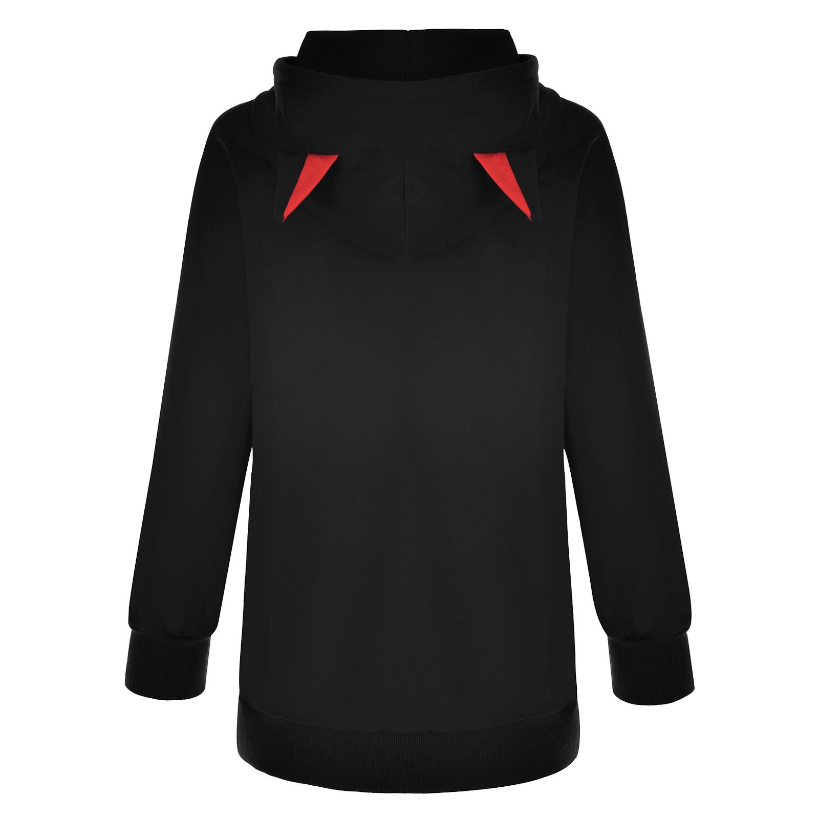 Твердый свитер с длинными рукавами и кошачьими ушками — фото 3