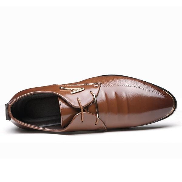 

Men s Modern Classic Lace Up Faux Leather Lined Perforated Dress Oxfords Shoes Plus Size(EU38-48) 48