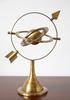 Vintage Brass Armillary Sphere 11" Antique Astrolabe Table Top World Globe Gift