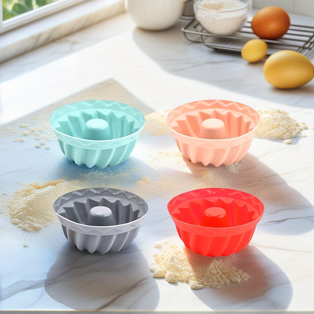 36pcs Silicone mini brownie baking cups are non-stick, heat-resistant, and reusable cake molds suitable for cupcakes and desserts, perfect for