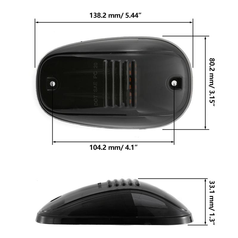 5Pcs/Set LED Lights 24LEDs Car Roof Running Signal Lamp Fit For Dodge Ram 1500 2500 3500 4500 5500 2003-2018 Car Accessories