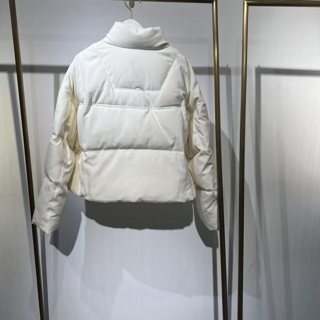 Winter 2025 Chic Petite Down Jacket with Stand-Up Collar for Women