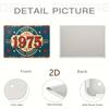2D Flat, 1pc Vintage 1975 Metal Tin Sign Wall Art - "Made In 1975 100% Original" Rustic Iron Plaque, 12x8 Inch Retro Decor