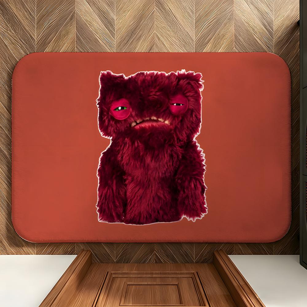 Toy F-Fuggler Floor Mat Soft Flannel Entrance Door Mat Non Slip Absorbent Bathroom Bedroom Floor Rug