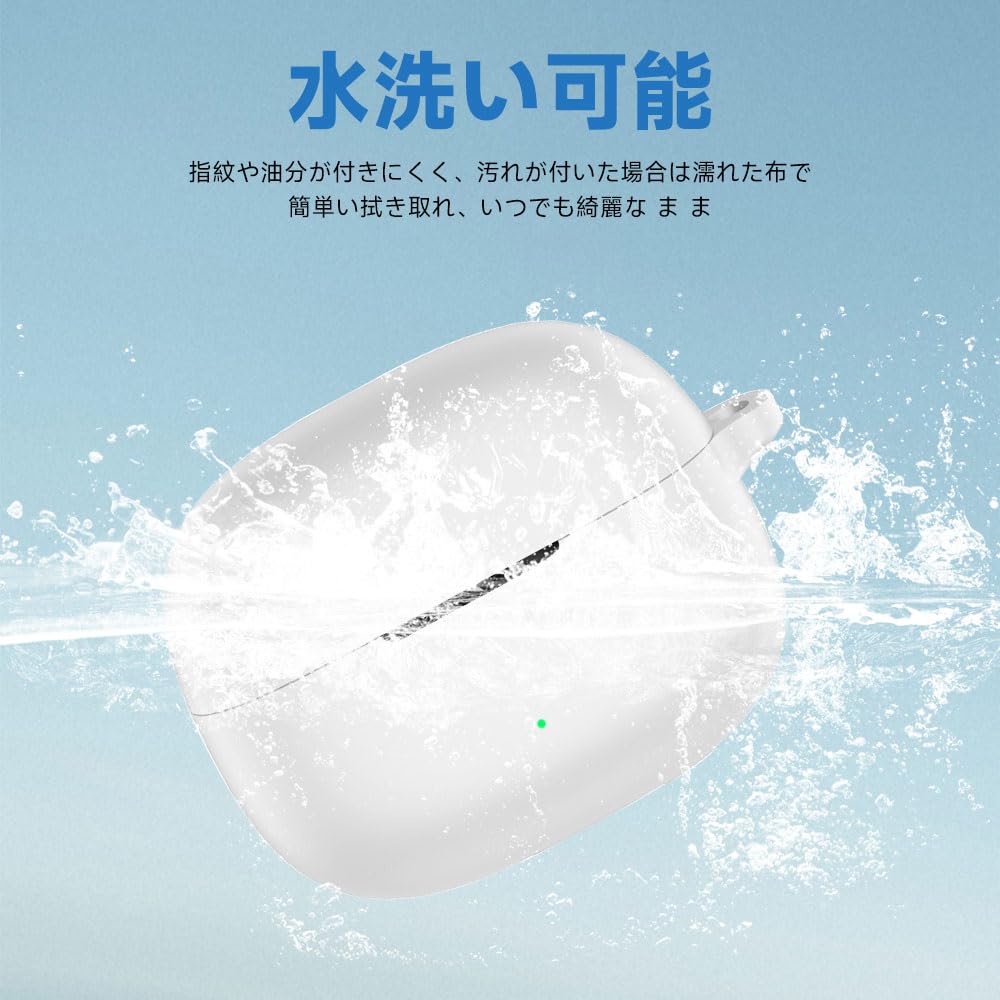 For UGREEN Bluetooth Earphones WS209 Case Equipped with a Hook To Prevent Soft Silica Gel Sports Cool Shock Soft Case Drop Prevention Protection