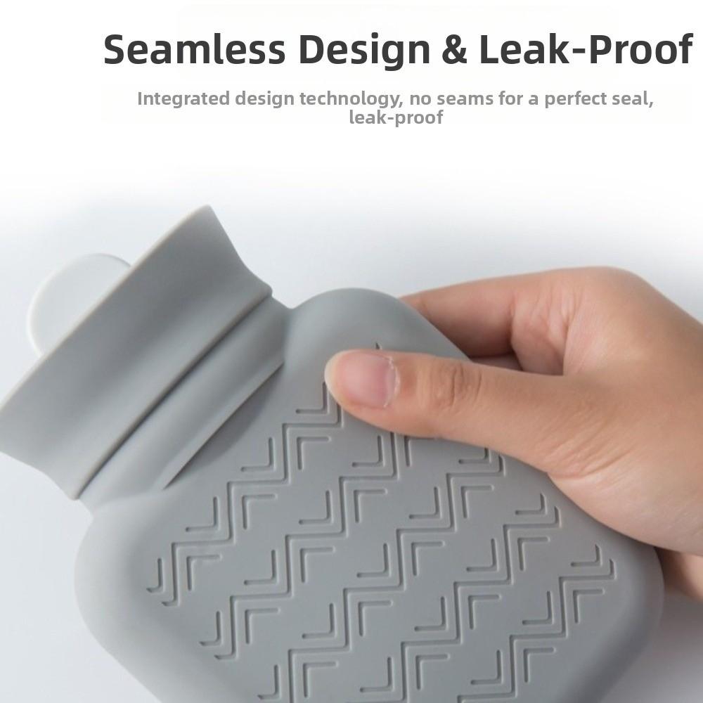 Silicone Warm Water Bag Removable Water-filling Bottle Soft Belly Warmer  Gifts