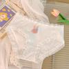 7A Antibacterial Cotton Panties for Girls - Cute, Sweet, Mid-Waist, Breathable, Japanese Style Briefs.