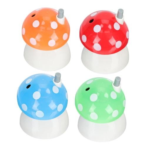 Hoement 4-Piece Dental Floss Storage Box with Mushroom-Shaped Toothpick Holder, Stylish Design for Home Use, Hotels, and Restaurants