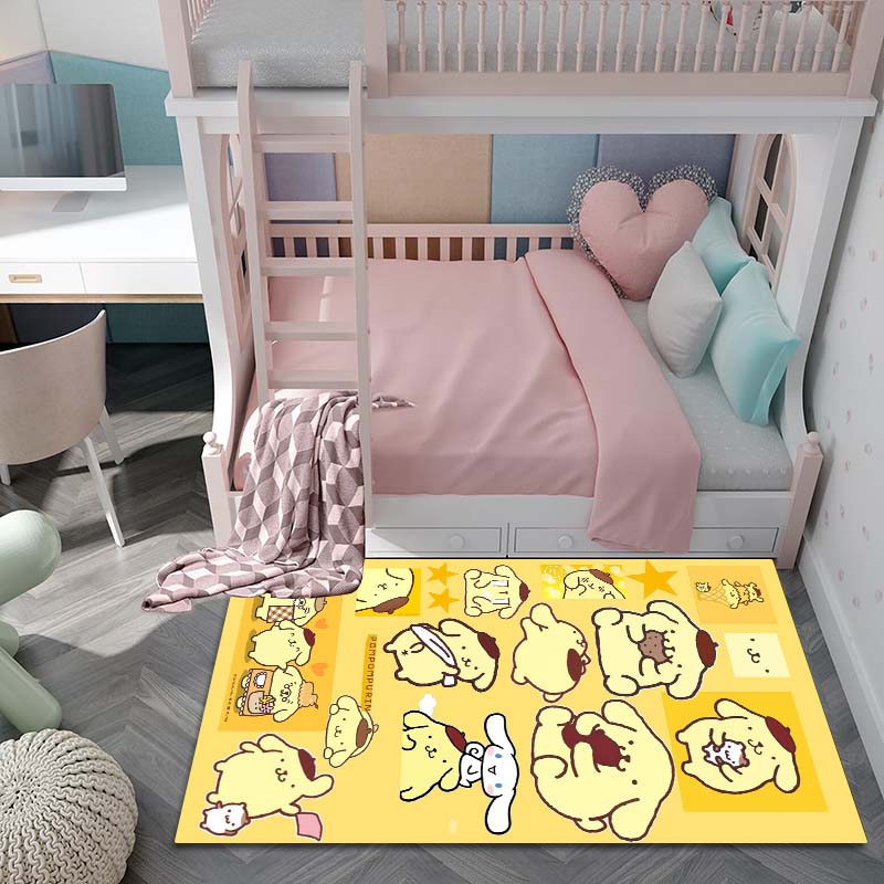 3D Printing Pom Pom Purin Home Cartoon Dog Carpet for Living Room, Bedroom, Home Sofa Decoration, Children's Playground Non Slip