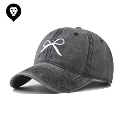 Baseballmütze aus Baumwollschleifenstickerei, neue Frühjahrsmütze mit personalisierter Stickerei
